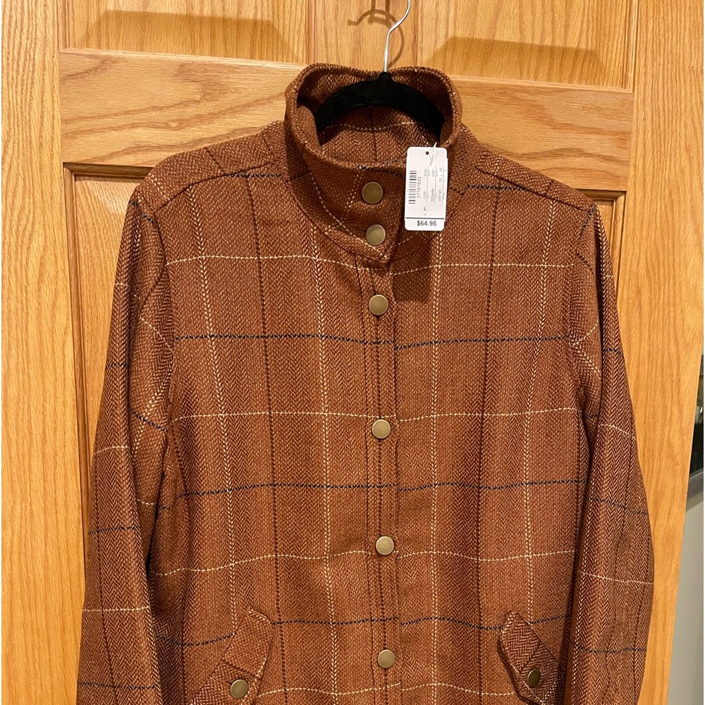 Christopher and banks  Tweed bomber jacket
